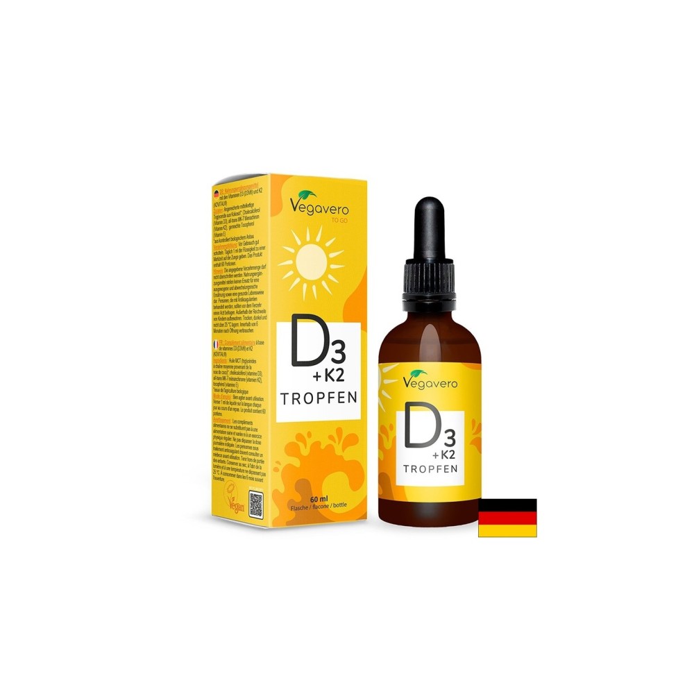 Кости и зъби - Витамин D3 + K2, 60 ml капки Кости и зъби - Витамин D3 + K2, 60 ml капки