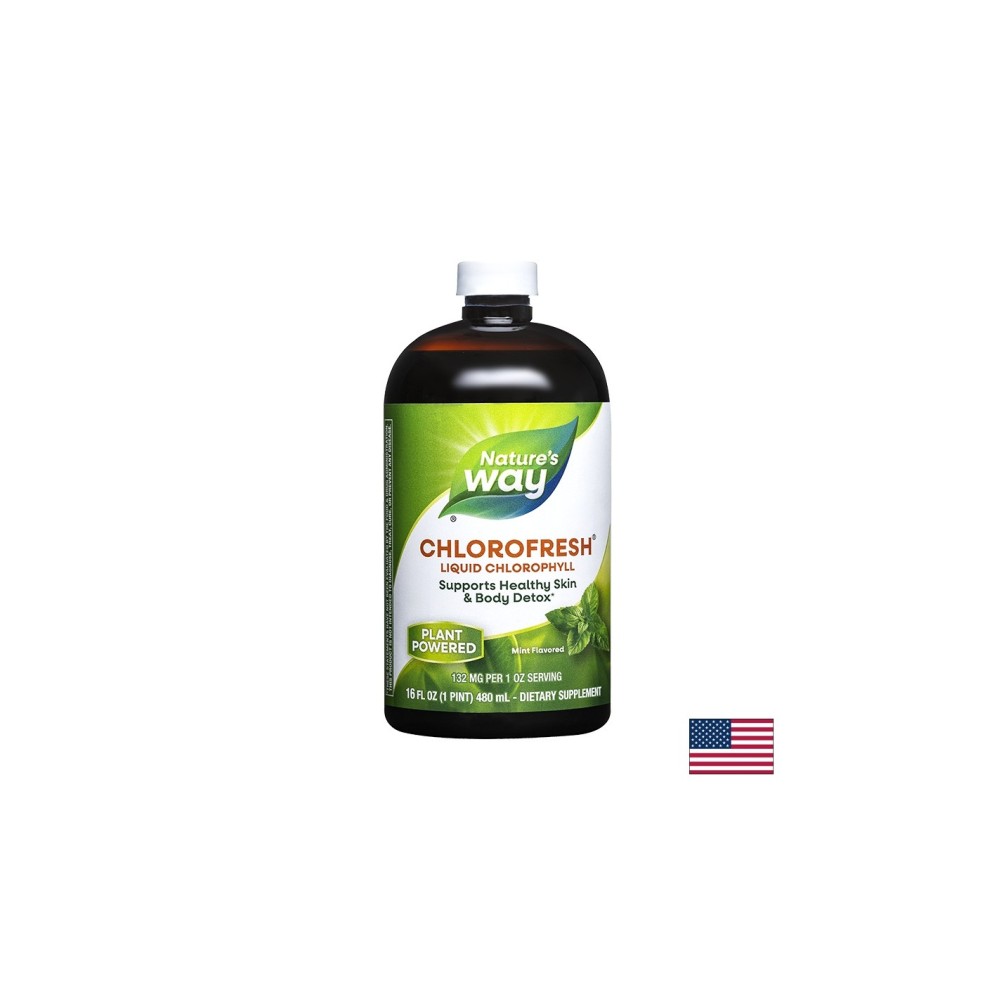 Chlorofresh® Liquid Chlorophyll/ Хлорофреш® Течен Хлорофил x 473 ml с ментов вкус Nature’s Way Chlorofresh® Liquid Chlorophyll/ Хлорофреш® Течен Хлорофил x 473 ml с ментов вкус Nature’s Way