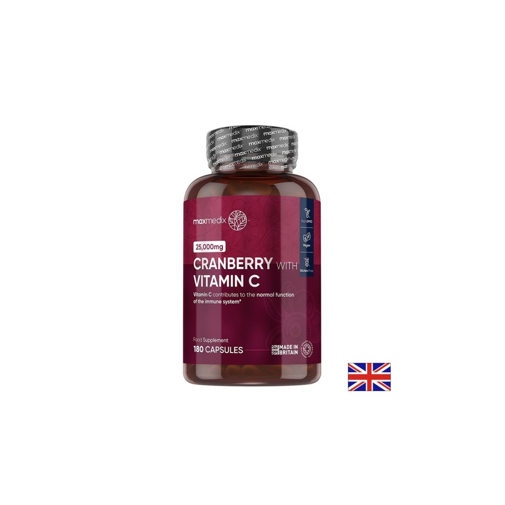 Уринарно здраве - Червена боровинка 500 mg + Витамин С 100 mg, 180 капсули Уринарно здраве - Червена боровинка 500 mg + Витамин С 100 mg, 180 капсули