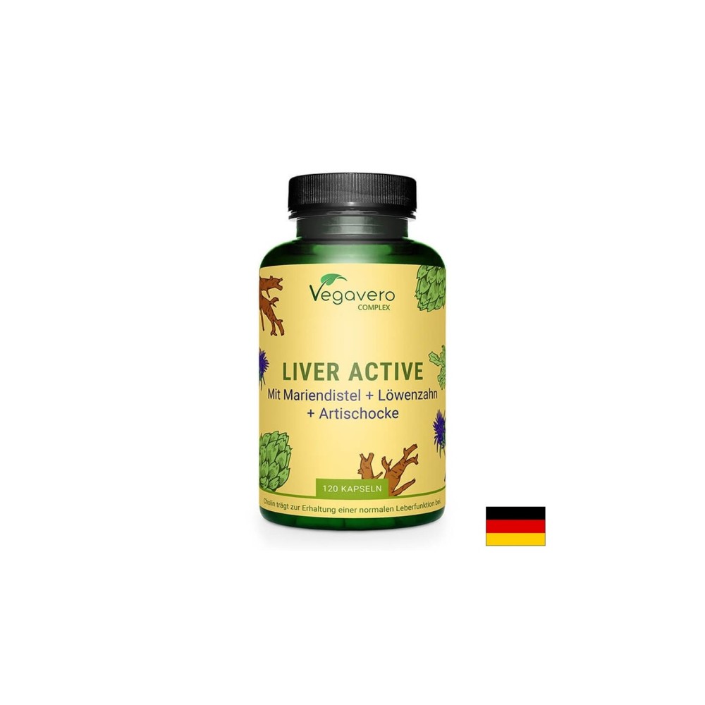 Liver Active Complex/ Билкова смес за черния дроб, 90 капсули, 100 Vegan Vegavero Liver Active Complex/ Билкова смес за черния дроб, 90 капсули, 100 Vegan Vegavero