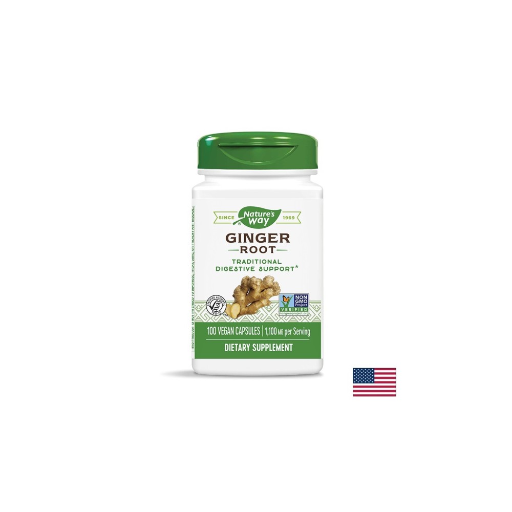 Ginger Root/ Джинджифил (корен) 550 mg х 100 капсули Nature’s Way