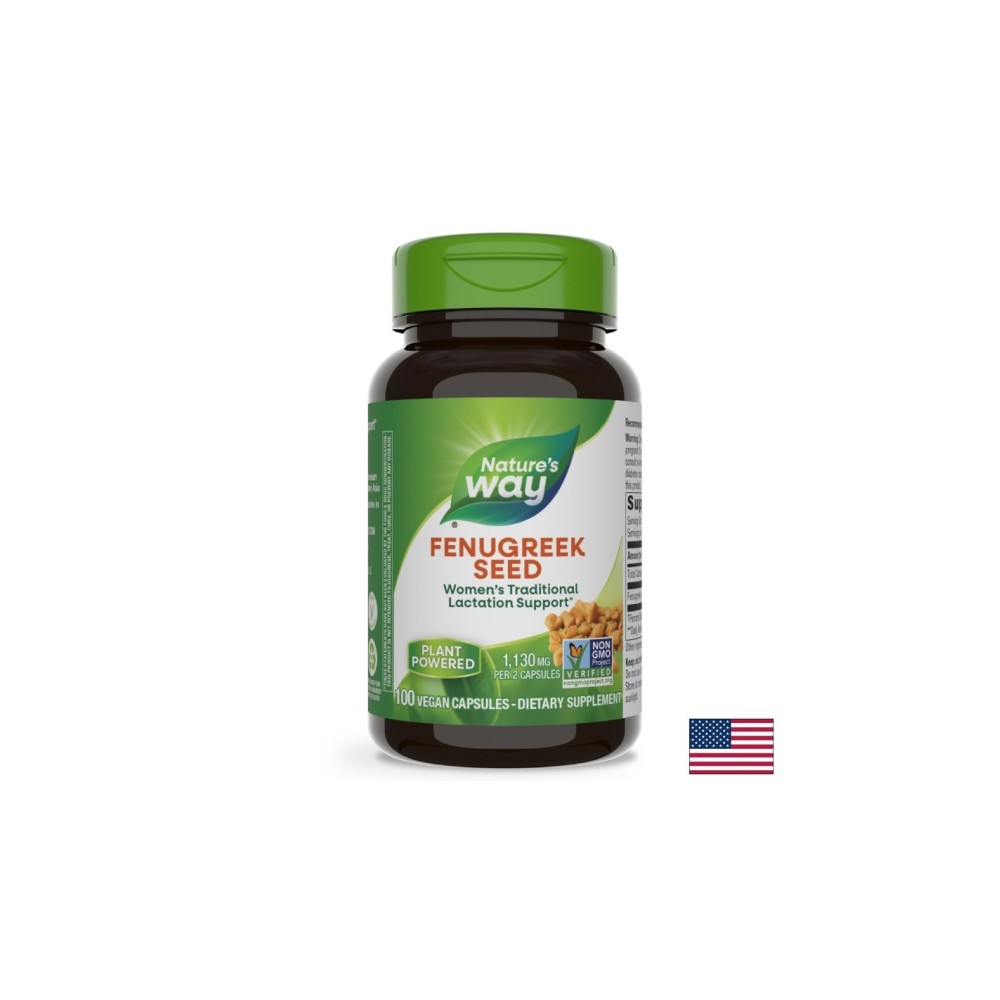 Fenugreek Seed/ Сминдух (семена) 610 mg х 100 капсули Nature’s Way