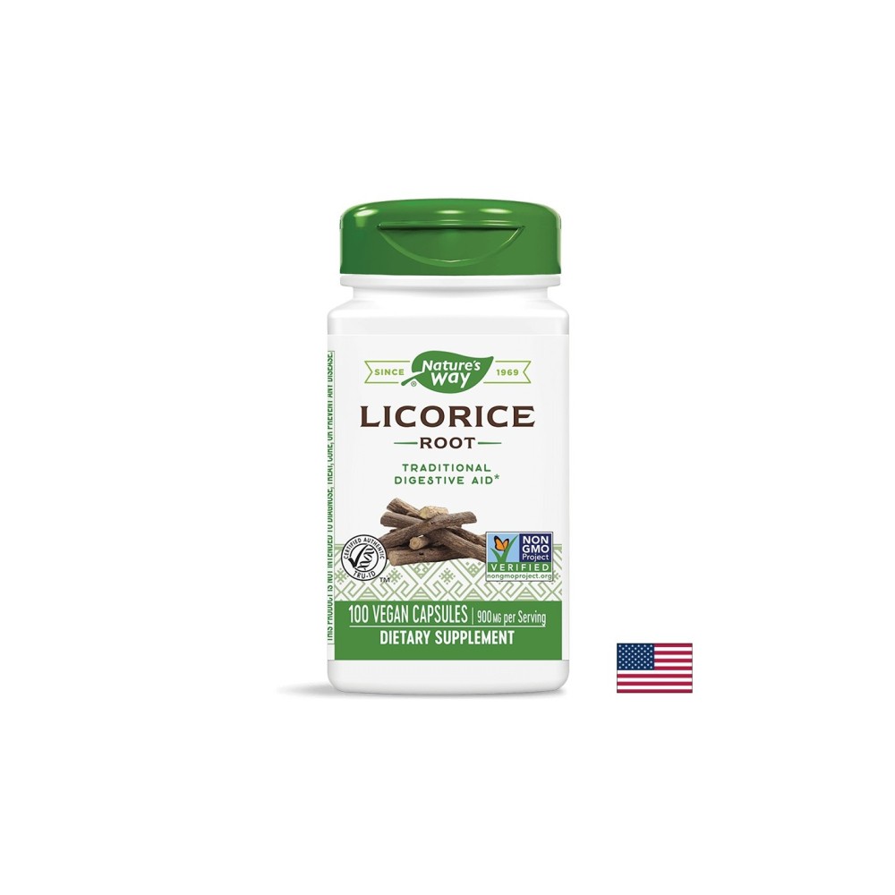 Licorice Root / Женско биле (корен) 450 mg х 100 капсули Nature’s Way