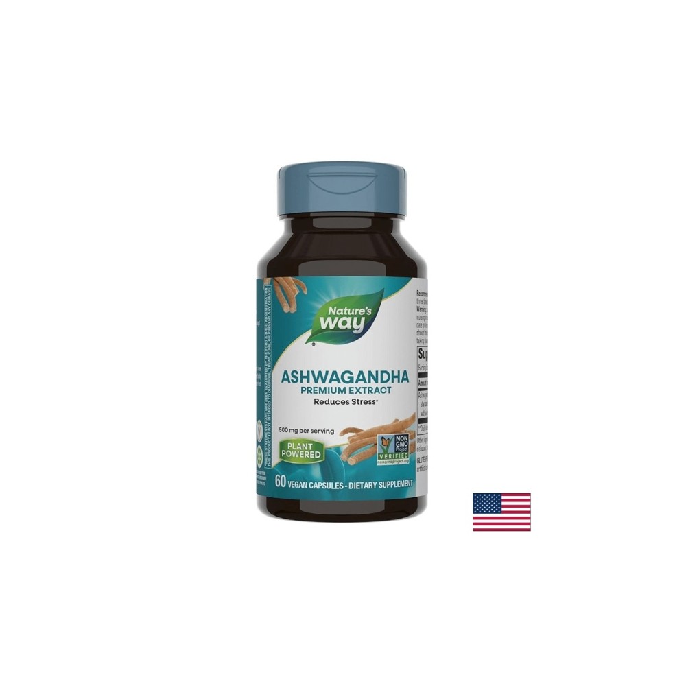 Ashwagandha/ Ашваганда 500 mg х 60 капсули Nature’s Way Ashwagandha/ Ашваганда 500 mg х 60 капсули Nature’s Way
