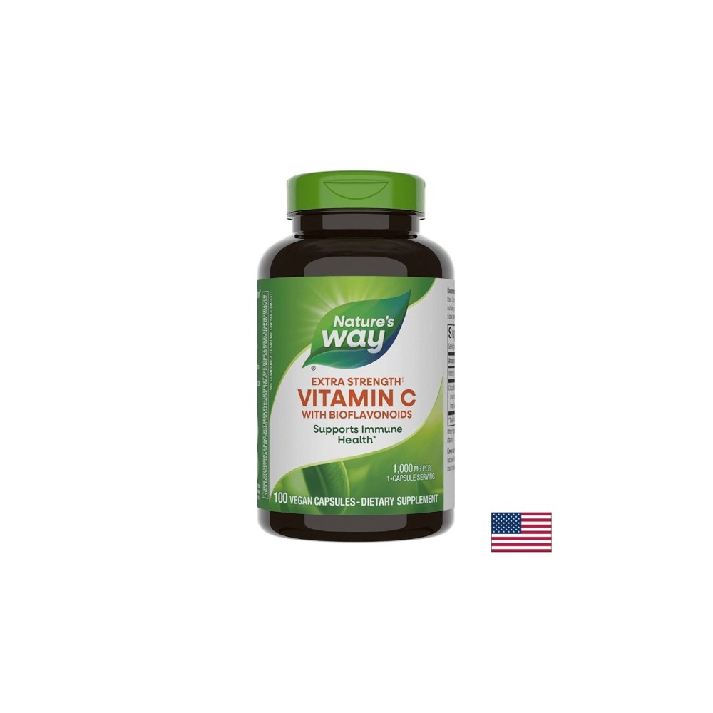 Vitamin C with Bioflavonoids/ Витамин С 1000 mg & Биофлавоноиди х 100 капсули Nature’s Way Vitamin C with Bioflavonoids/ Витамин С 1000 mg & Биофлавоноиди х 100 капсули Nature’s Way