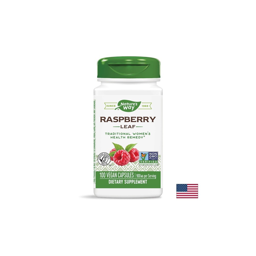 Raspberry Leaf/ Малина (лист) 450 mg x 100 капсули Nature’s Way