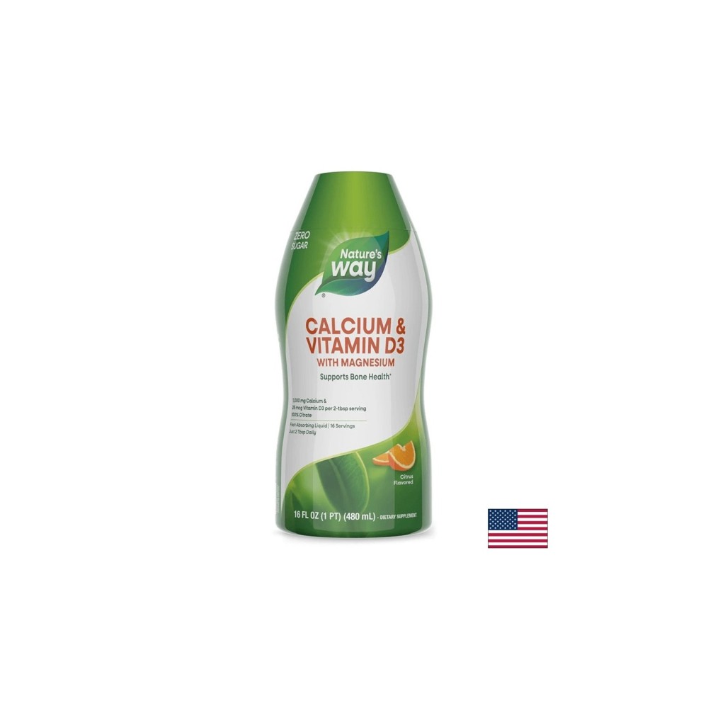 Calcium & Vitamin D3/ Калций и Витамин D3 х 480 ml Nature’s Way Calcium & Vitamin D3/ Калций и Витамин D3 х 480 ml Nature’s Way