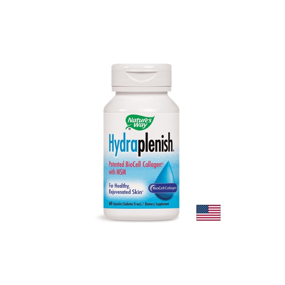 Колаген с хиалуронова киселина и МСМ Hydraplenish® - Красива кожа и здрави стави, 750 mg, 60 капсули Nature’s Way
