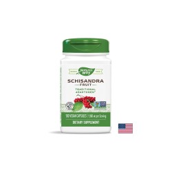 Schisandra Fruit – Шизандра (плод) - Адаптоген и имуномодулатор, 580 mg, 100 капсули Nature’s Way