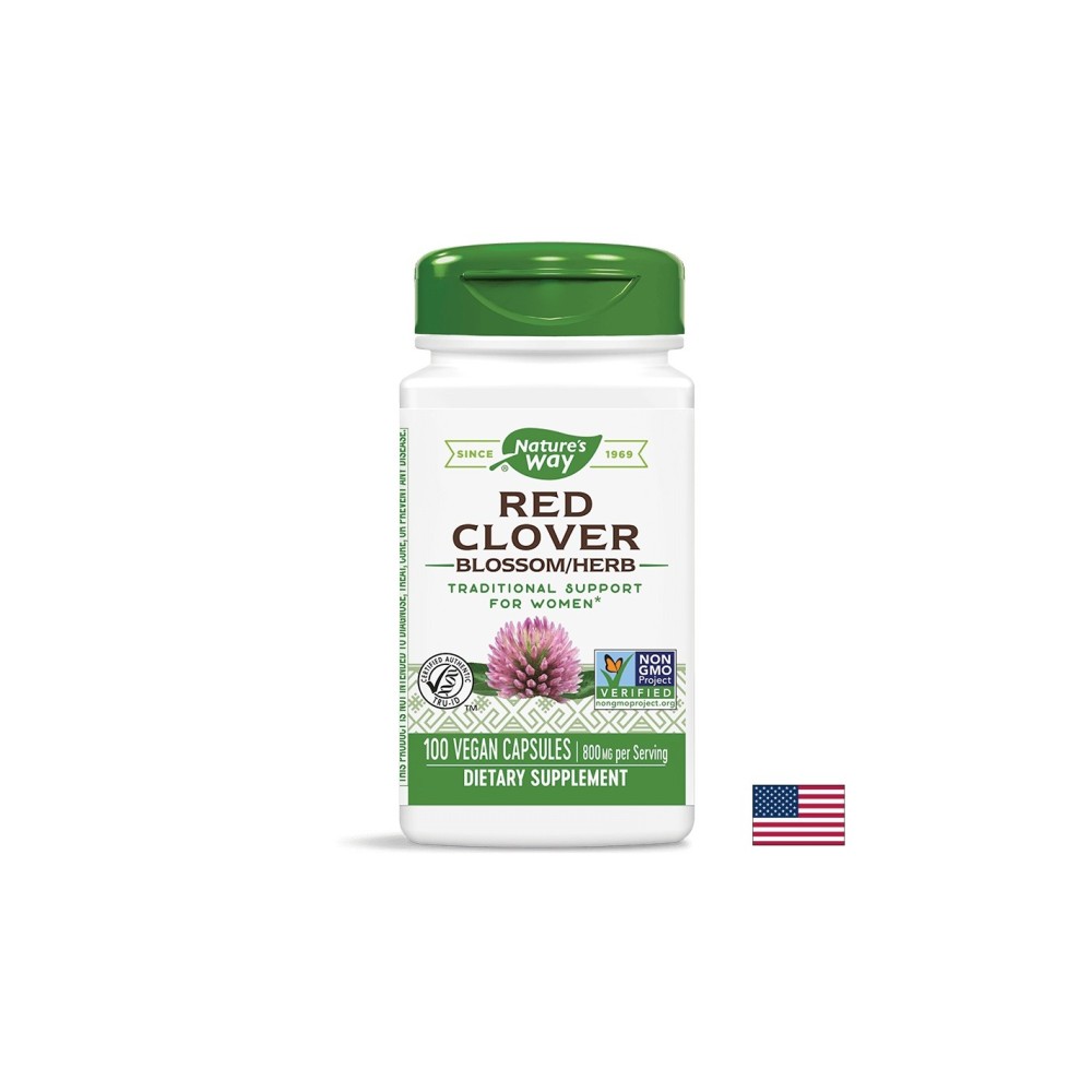 Red Clover Blossom Herb/ Червена детелина (цвят и билка) 400 mg х 100 капсули Nature’s Way Red Clover Blossom Herb/ Червена детелина (цвят и билка) 400 mg х 100 капсули Nature’s Way