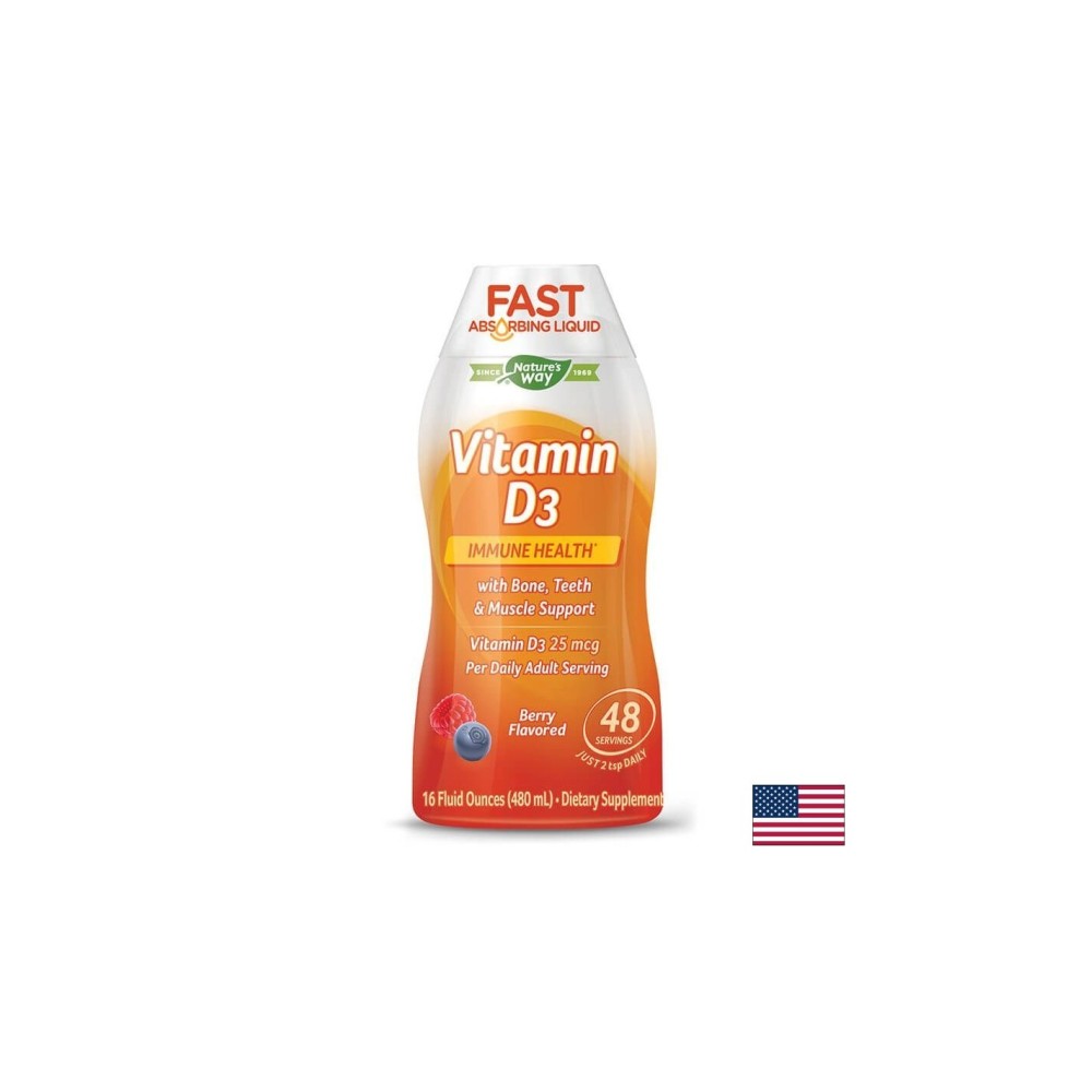 Vitamin D3 Fast Absorbing Liquid / Витамин D3 x 480 ml Nature’s Way