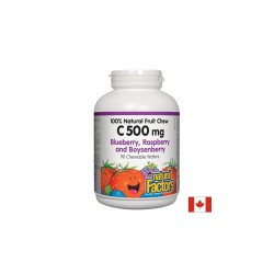 Vitamin C/ Витамин С 500 mg х 90 дъвчащи таблетки с вкус на горски плодове Natural Factors