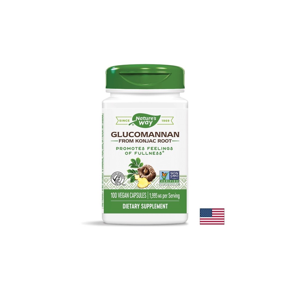 Glucomannan from Konjac Root/ Глюкоманан от корен на Конджак 665 mg x 100 капсули Nature’s Way Glucomannan from Konjac Root/ Глюкоманан от корен на Конджак 665 mg x 100 капсули Nature’s Way