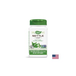 Nettle Leaf - Коприва (лист) - диуретик и детоксикатор, 435 mg, 100 капсули Nature’s Way