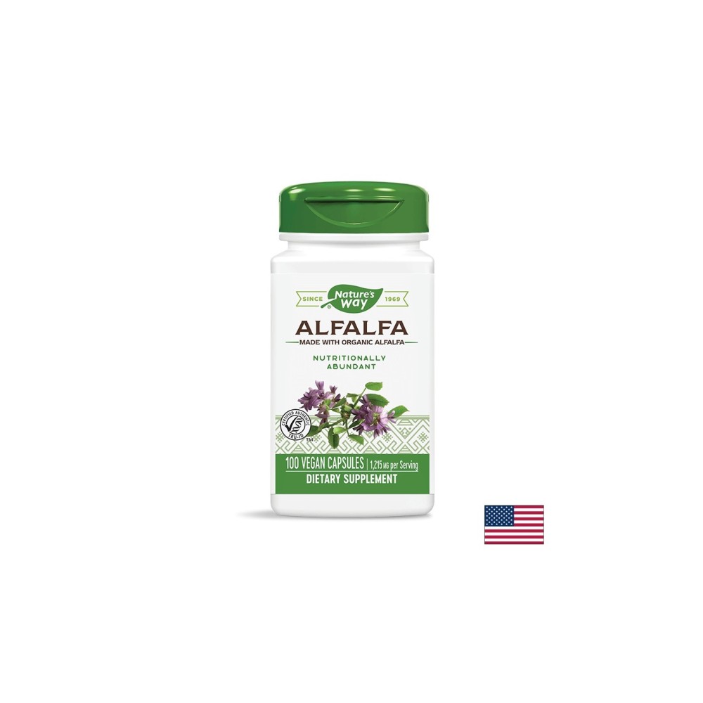 Alfalfa, Люцерна 405 mg х 100 капсули Nature’s Way Alfalfa, Люцерна 405 mg х 100 капсули Nature’s Way