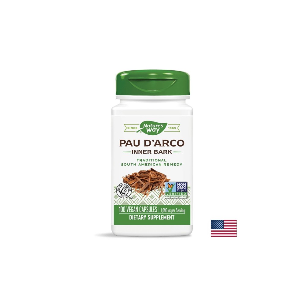 Pau D`Arco Inner Bark/ Мравчено дърво (вътрешна кора) х 100 капсули Nature’s Way Pau D`Arco Inner Bark/ Мравчено дърво (вътрешна кора) х 100 капсули Nature’s Way
