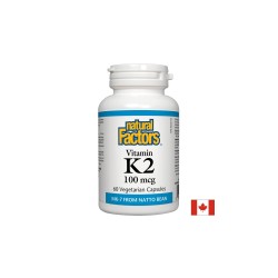 Vitamin K2/ Витамин К2 (MK-7) 100 mcg х 60 капсули Natural Factors