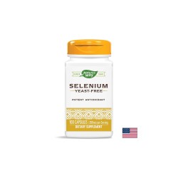Селен - Selenium 200 mcg, 100 капсули Nature’s Way