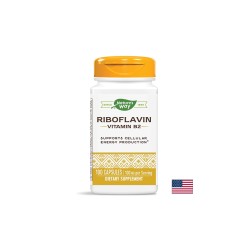 Riboflavin Vitamin B2/ Витамин В2 100 mg x 100 капсули Nature’s Way