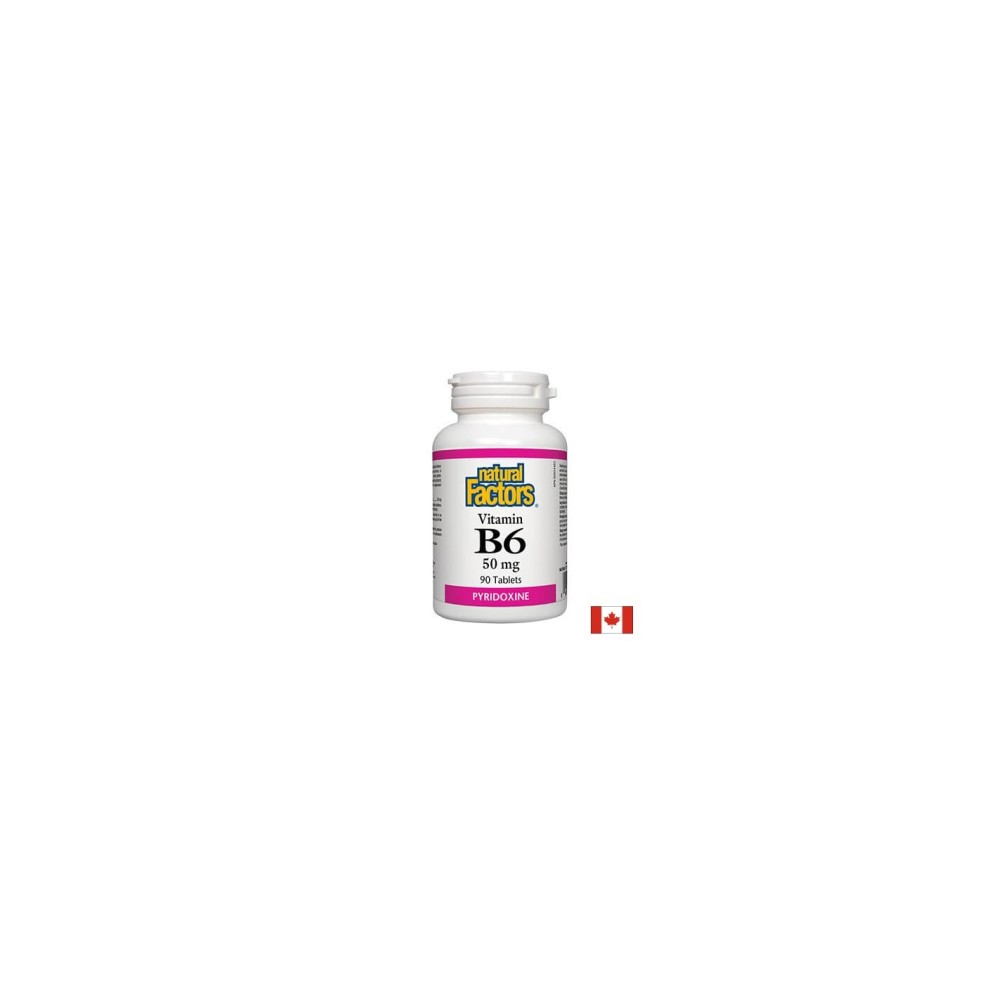 Vitamin B6/ Витамин В6 50 mg, 90 таблетки Natural Factors Vitamin B6/ Витамин В6 50 mg, 90 таблетки Natural Factors