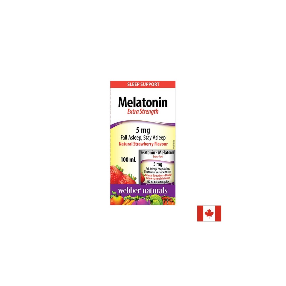 Melatonin Extra Strength/ Мелатонин (капки с вкус на ягода), 100 ml