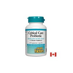 Critical Care Probiotic 9 щама, 100 млрд. активни пробиотици х 30 капсули Natural Factors