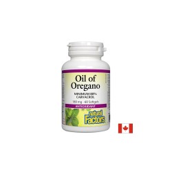Oil of Oregano Organic/ Риган (масло) 180 mg x 60 софтгел капсули Natural Factors