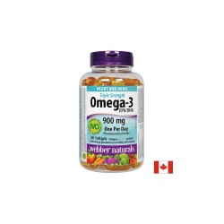 Omega-3 Triple Strenght / Омега-3 900 mg x 80 софтгел капсули Webber Naturals