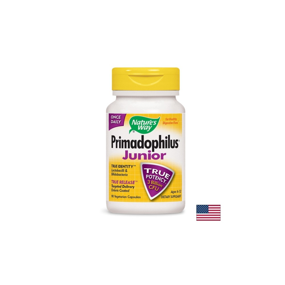 Primadophilus® Junior - Примадофилус® Джуниър 3 млрд. активни пробиотици, 90 капсули Nature’s Way Primadophilus® Junior - Примадофилус® Джуниър 3 млрд. активни пробиотици, 90 капсули Nature’s Way