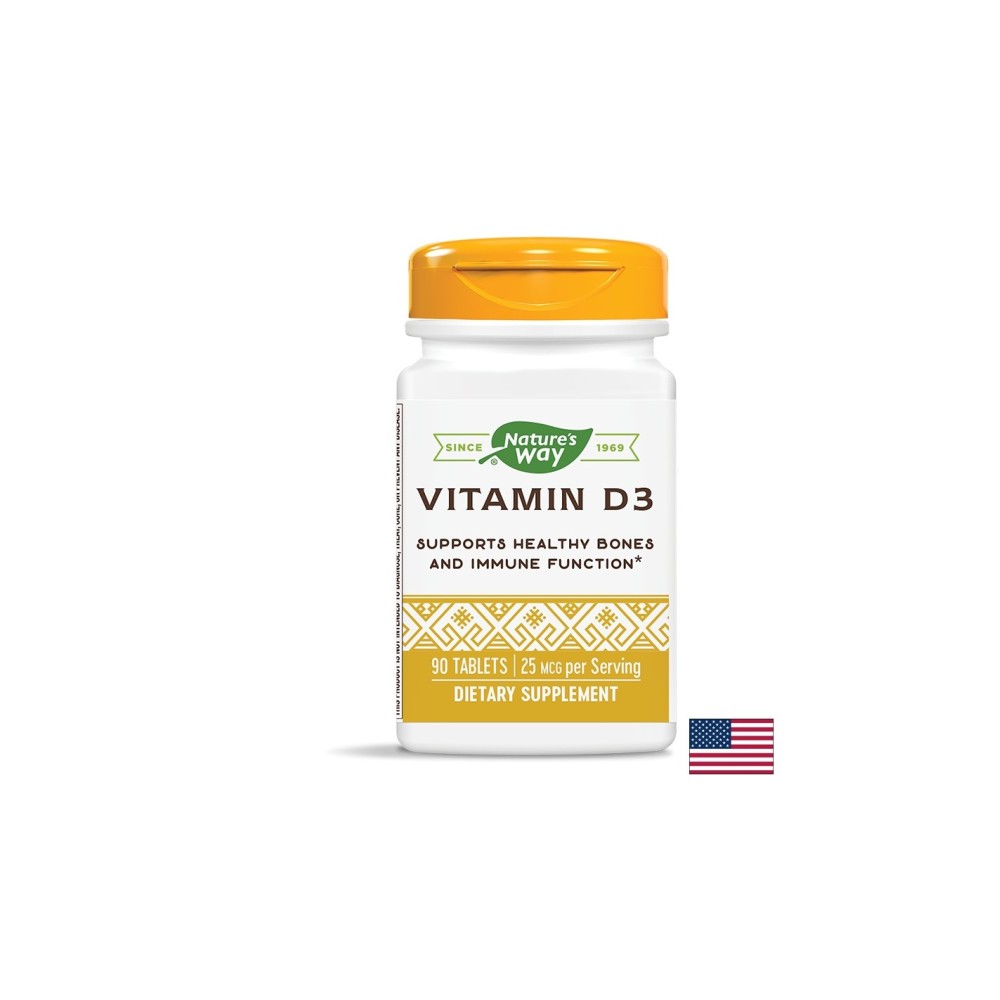 Vitamin D3/ Витамин D3 1000 IU x 90 таблетки Nature’s Way