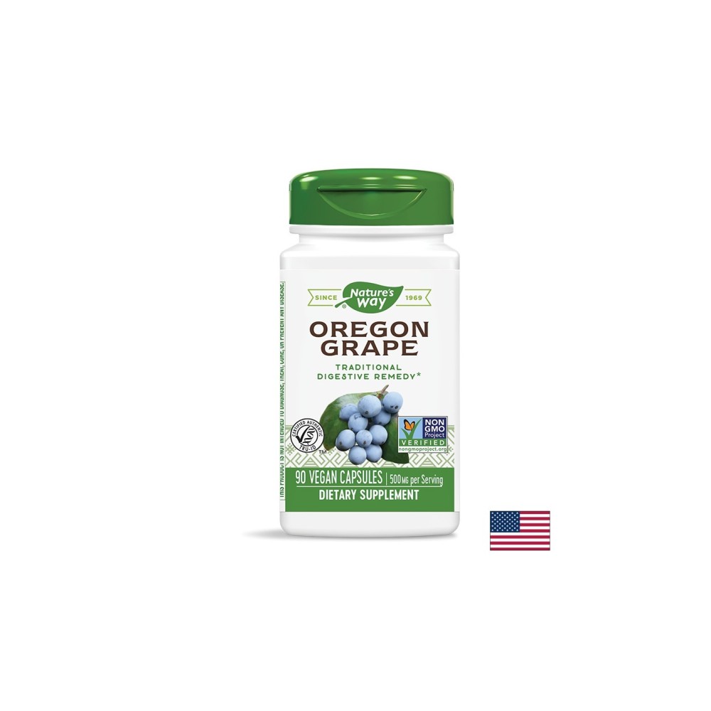 Oregon Grape/ Орегонско грозде 500 mg х 90 капсули Nature’s Way