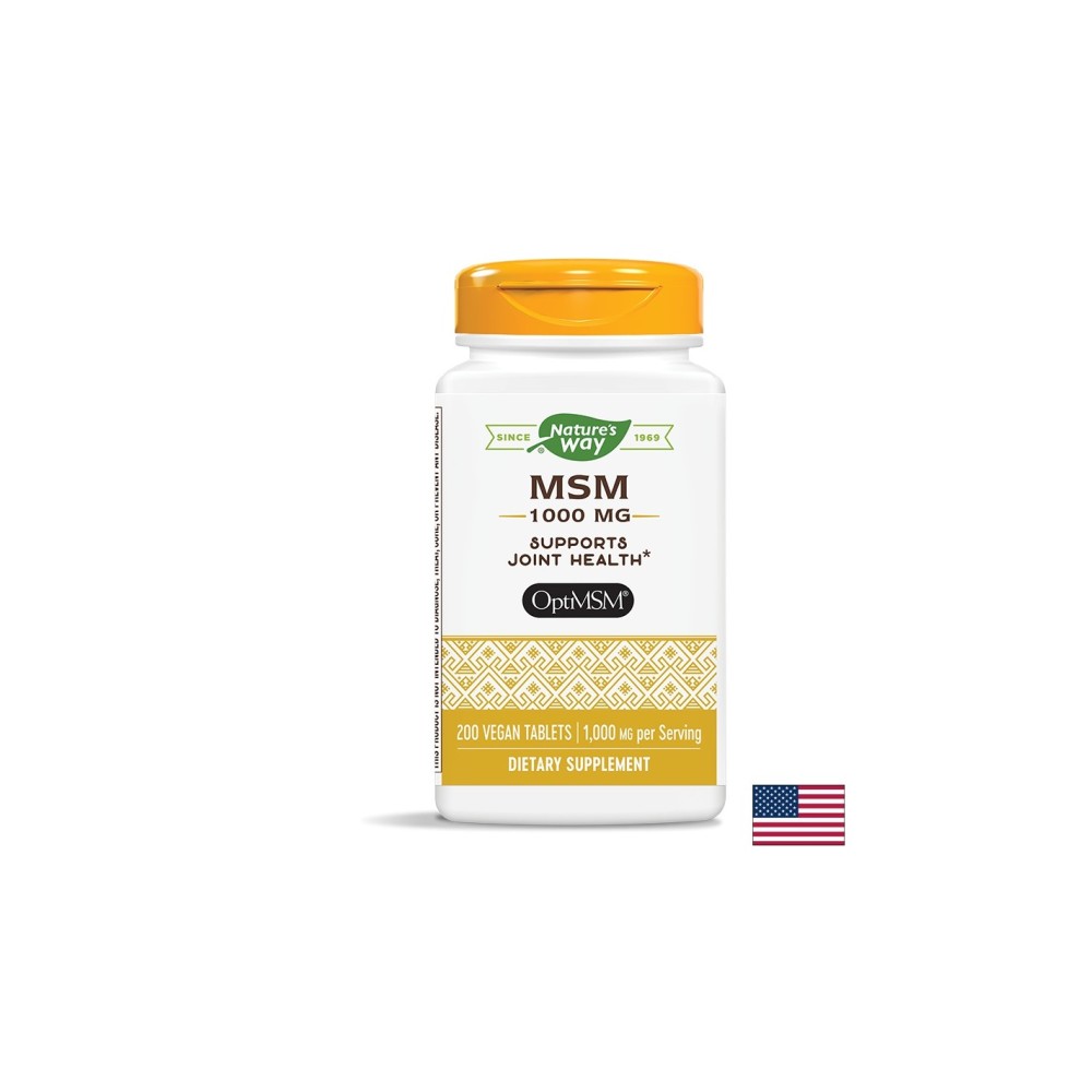 MSM/ МетилСулфонилМетан като OptiMSM® 1000 mg x 200 таблетки Nature’s Way MSM/ МетилСулфонилМетан като OptiMSM® 1000 mg x 200 таблетки Nature’s Way