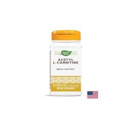 Acetyl L-Carnitine/ Ацетил-Л-Карнитин 500 mg x 60 капсули Nature’s Way