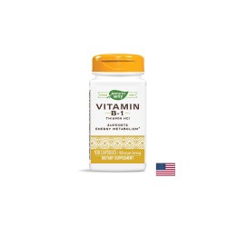 Vitamin B-1/ Витамин В-1 100 mg x 100 капсули Nature’s Way