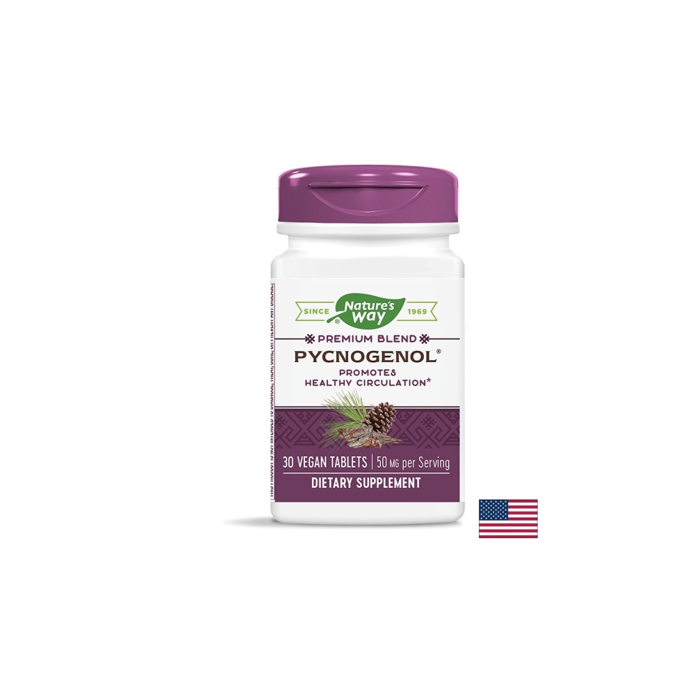 Pycnogenol® / Пикногенол® 50 mg х 30 таблетки Nature’s Way