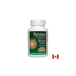 Betaine Hydrochloride / Бетаин Хидрохлорид, 500 mg, 90 капсули Natural Factors