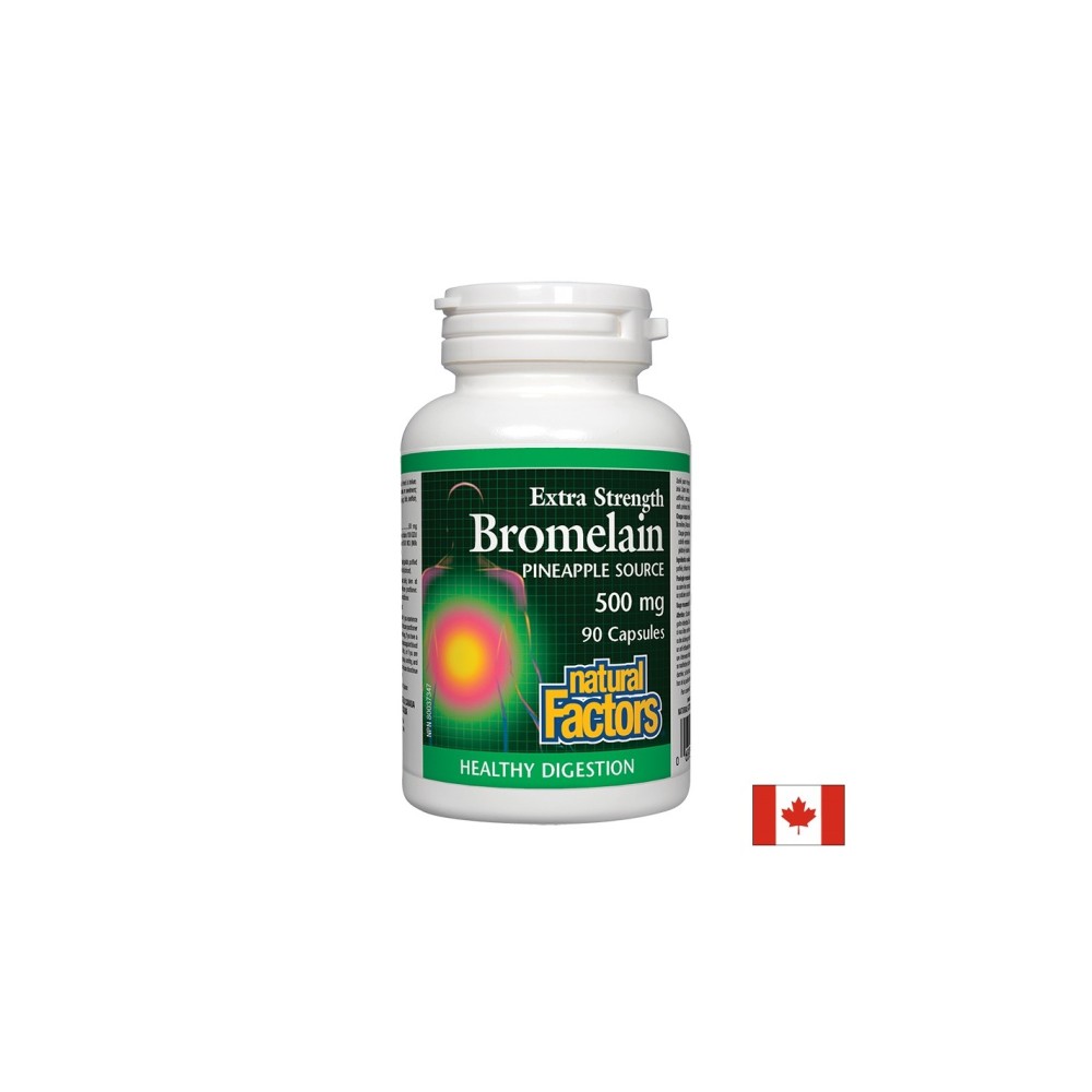 Bromelain/ Бромелаин 500 mg x 90 капсули Natural Factors Bromelain/ Бромелаин 500 mg x 90 капсули Natural Factors