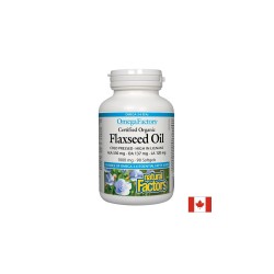 Flaxseed Oil - Ленено масло 1000 mg, 90 софтгел капсули Natural Factors
