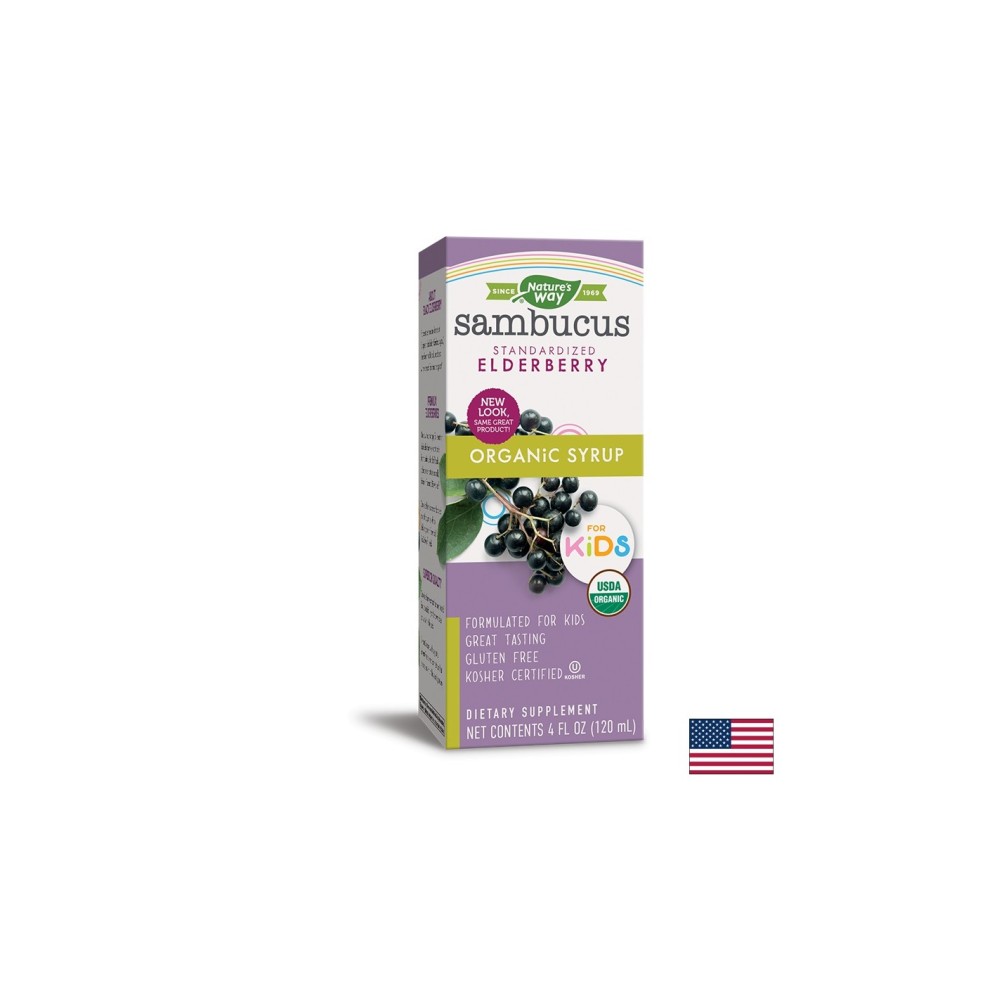 Sambucus Organic Syrup for Kids/ Самбукус Оргáник сироп за деца х 120 ml Nature’s Way Sambucus Organic Syrup for Kids/ Самбукус Оргáник сироп за деца х 120 ml Nature’s Way