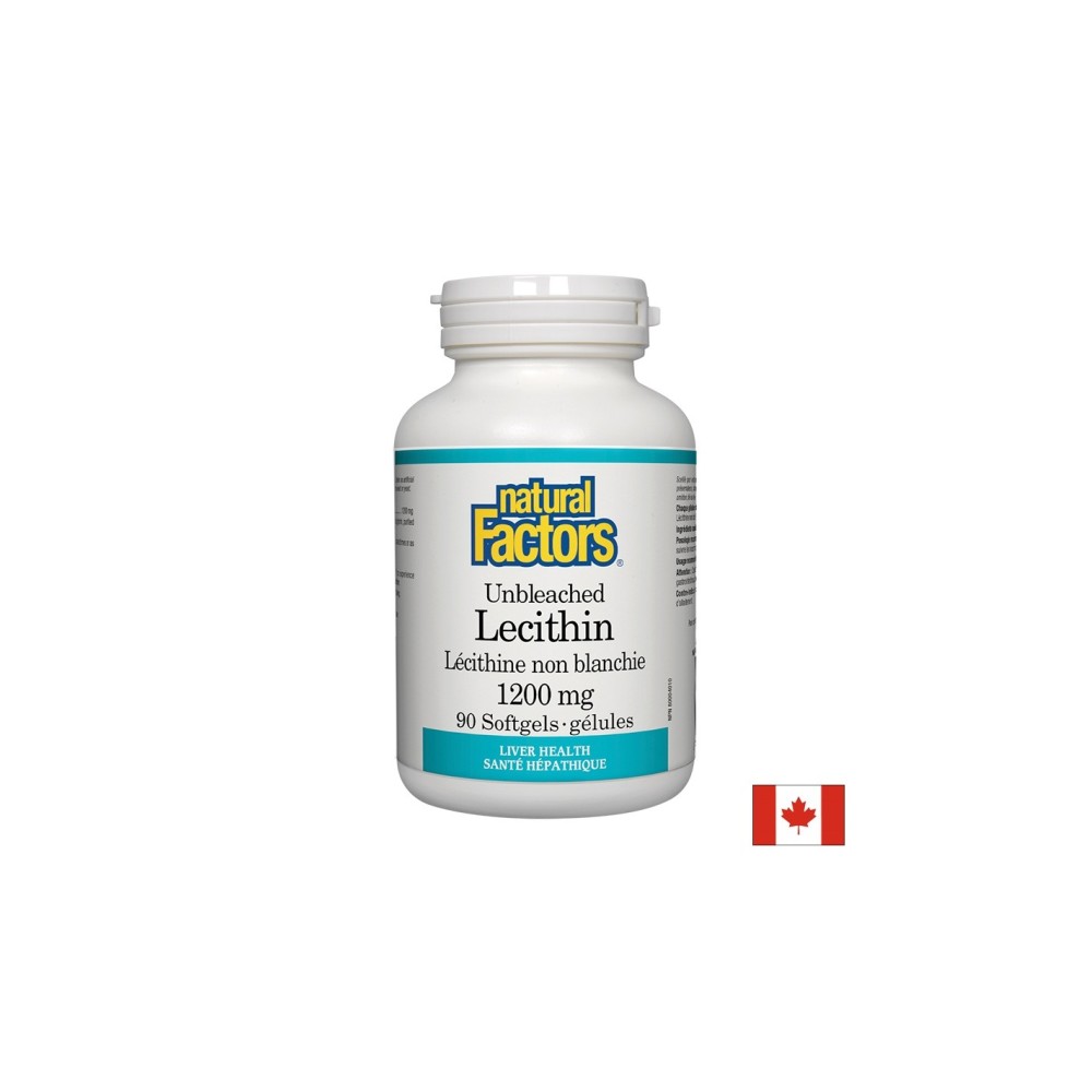 Лецитин неизбелен - Lecithin 1200 mg, 90 софтгел капсули Natural Factors Лецитин неизбелен - Lecithin 1200 mg, 90 софтгел капсули Natural Factors