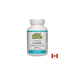 Лецитин неизбелен - Lecithin 1200 mg, 90 софтгел капсули Natural Factors