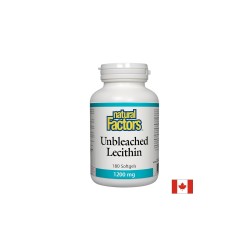 Lecithin Unbleached/ Лецитин (неизбелен) 1200 mg х 180 софтгел капсули Natural Factors