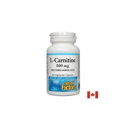 L-Carnitine/ Л-Карнитин 500 mg х 60 капсули Natural Factors