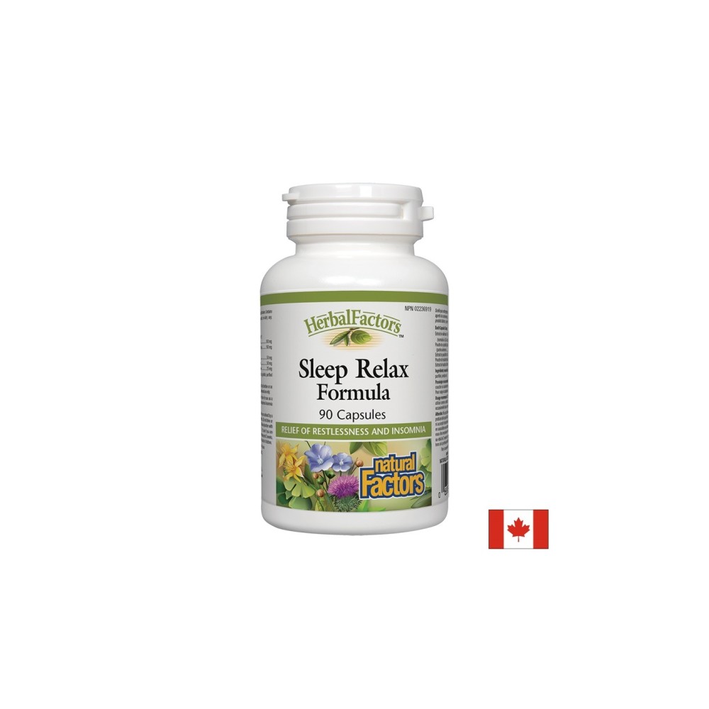 Sleep Relax Formula / Формула за спокоен сън, 90 капсули Natural Factors Sleep Relax Formula / Формула за спокоен сън, 90 капсули Natural Factors