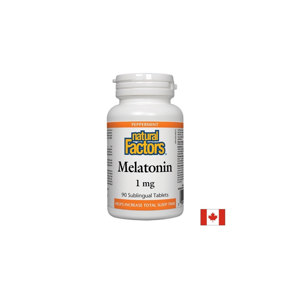 Melatonin/ Мелатонин 1 mg x 90 сублингвални таблетки Natural Factors Melatonin/ Мелатонин 1 mg x 90 сублингвални таблетки Natural Factors