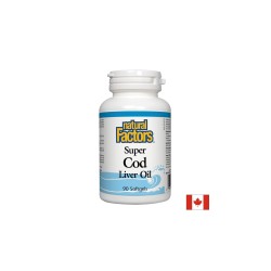 Super Cod Liver Oil/ Черен дроб на треска (масло) 1100 mg х 90 софтгел капсули Natural Factors