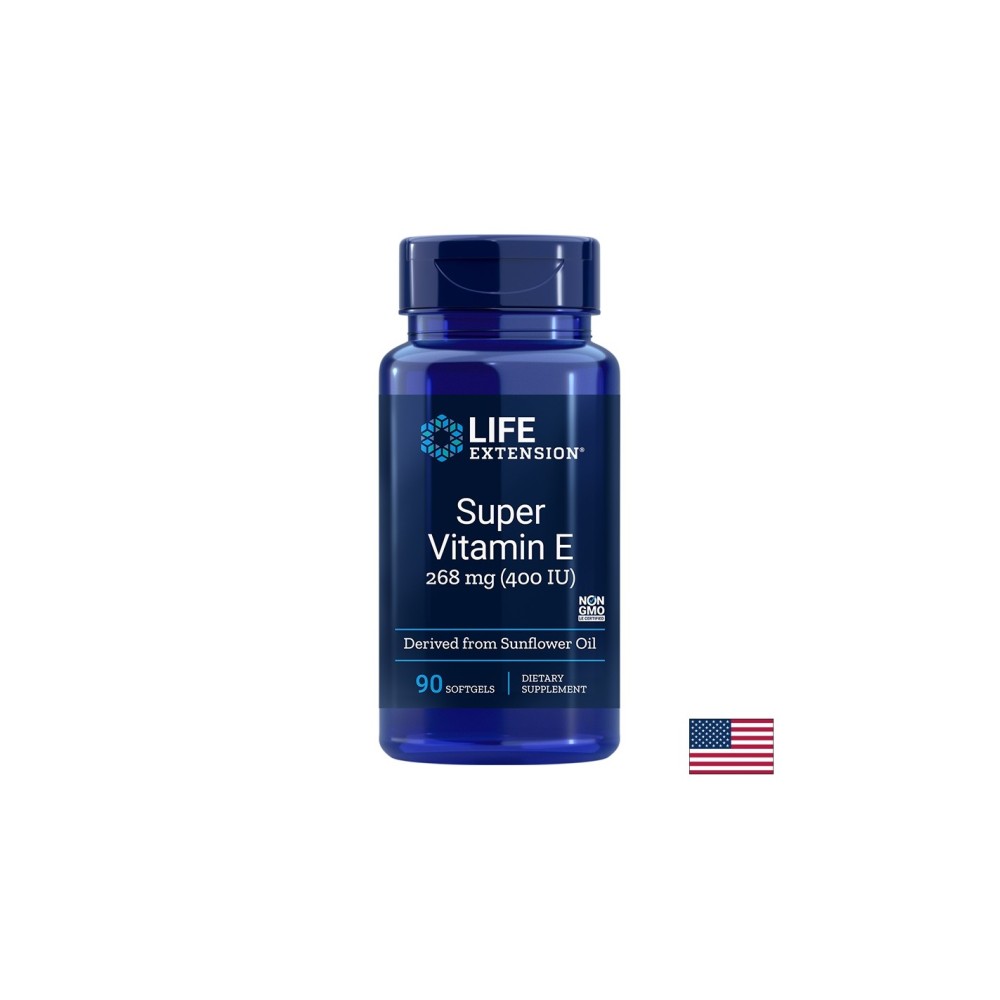 Super Vitamin E/ Супер Витамин Е (d-aлфа токоферол) 400 IU x 90 софтгел капсули Super Vitamin E/ Супер Витамин Е (d-aлфа токоферол) 400 IU x 90 софтгел капсули
