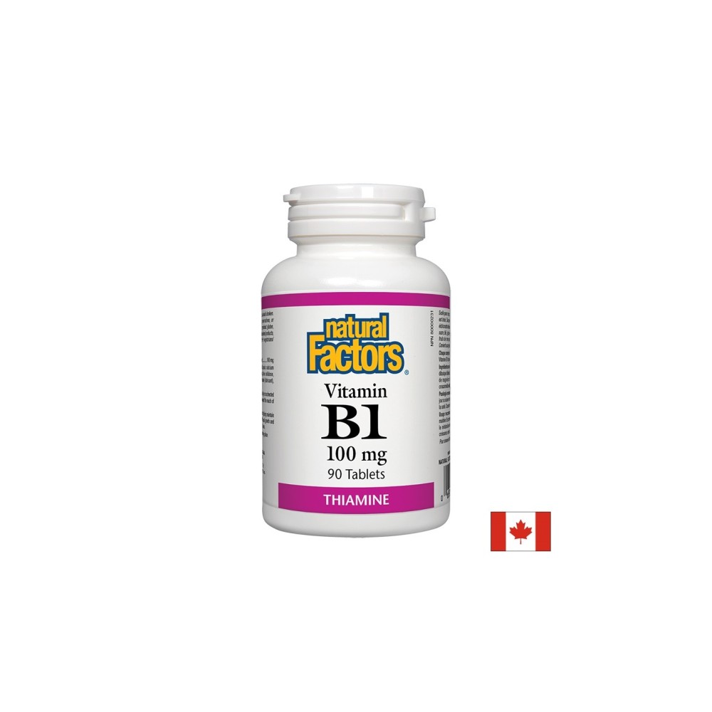 Vitamin B1/ Витамин В1 100 mg х 90 таблетки Natural Factors Vitamin B1/ Витамин В1 100 mg х 90 таблетки Natural Factors