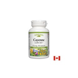 Cayenne 42 000 SHU/ Лют червен пипер 470 mg х 90 капсули Natural Factors