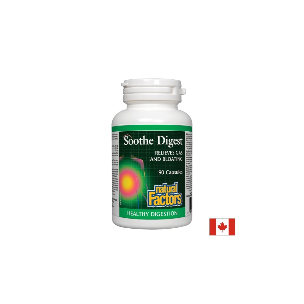 Soothe Digest/ Формула за добро храносмилане х 90 капсули Natural Factors